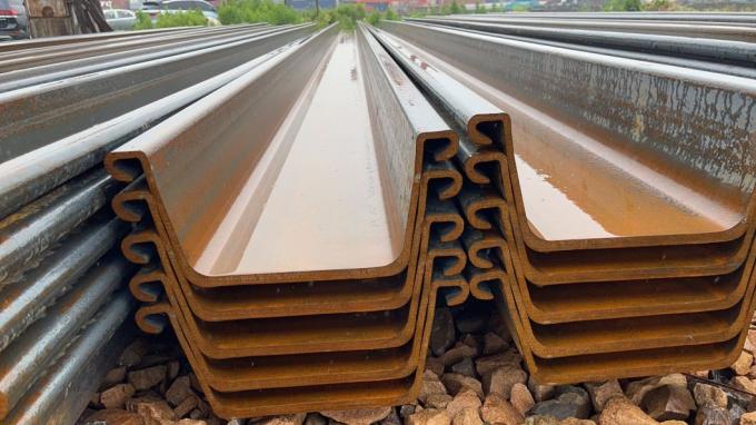 Steel Sheet Pile 600X210X18mm Formed Steel Sheet Pile Price for Building